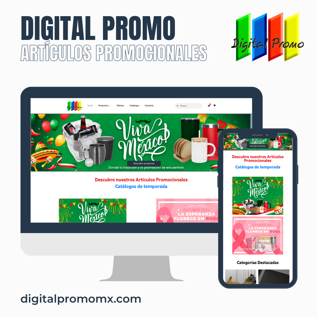 Proyecto Diseño de página web terminada entregada Cliente DigitalPromo Querétaro